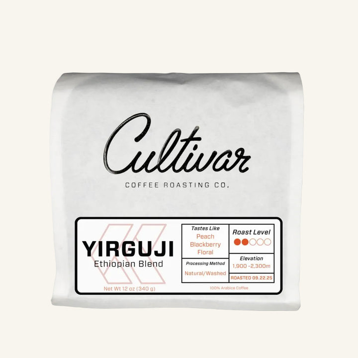 Retail bag of Cultivar Coffee Roasting Co.&