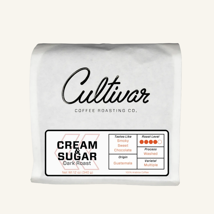 Retail bag of Cultivar Coffee Roasting Co.&