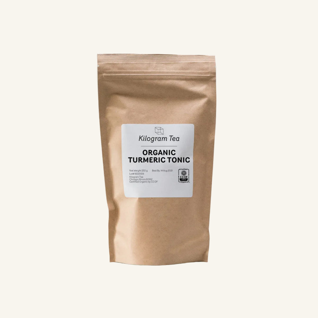 Bag of Organic Turmeric Tonic Loose Leaf Tea from Cultivar Coffee Roasting Co.