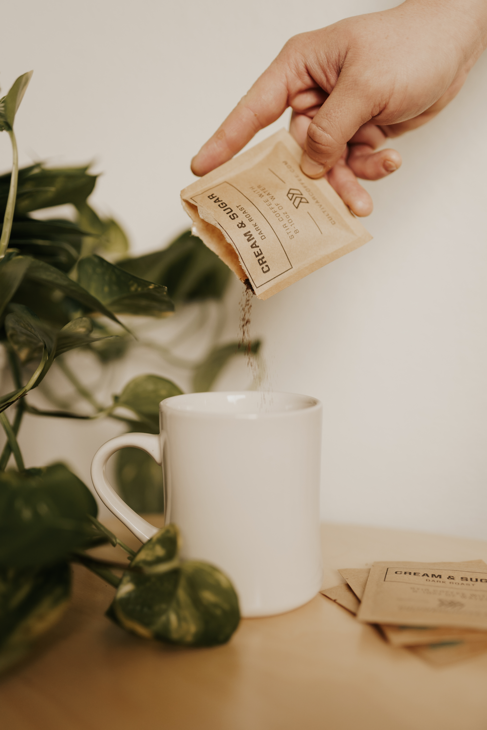 Cream &amp; Sugar Dark Roast Instant Coffee Six Serving Box from Cultivar Coffee Roasting Co.